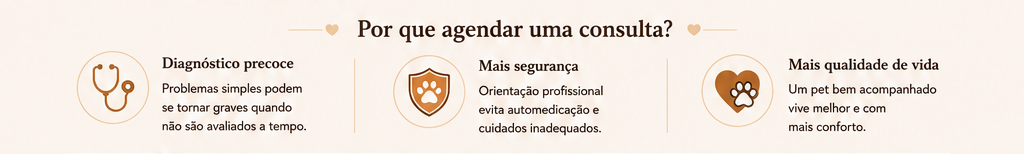 Motivos para agendar: diagnóstico precoce, mais segurança e mais qualidade de vida.